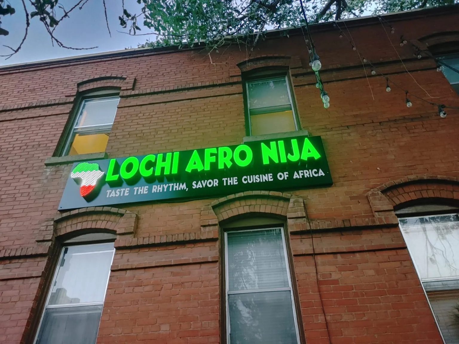 Authentic Jollof Rice at Lochi Afro Nija Edmonton