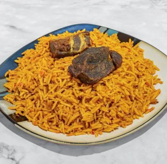 Fried Rice with chicken at Lochi Afro Nija Edmonton